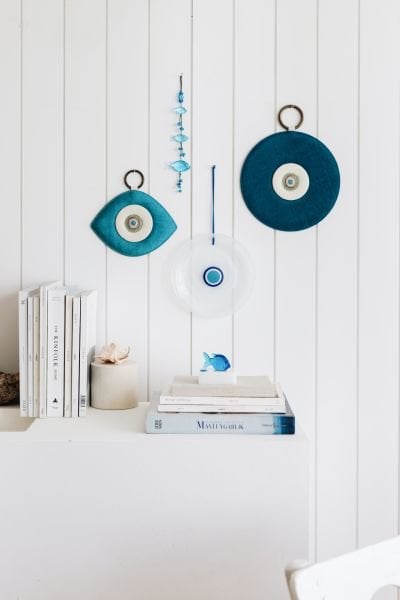 Mare Cam Nazarlık [Alabaster Beyaz-21cm]