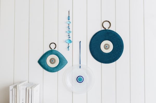 Mare Cam Nazarlık [Alabaster Beyaz-16,5cm]