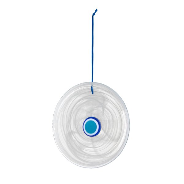 Mare Cam Nazarlık [Alabaster Beyaz-16,5cm]