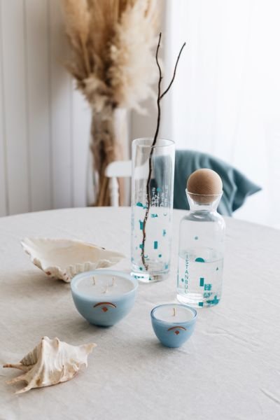MARE Candle [6.5cm x 5cm/Marine]