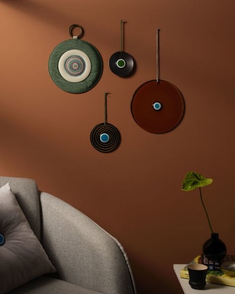 Cam Nazarlık [Kobalt -14cm]