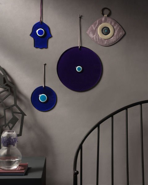 Glass Evil Eye [Purple-25cm]
