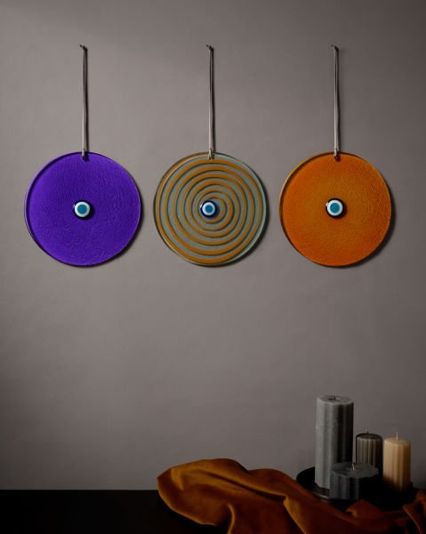 Glass Evil Eye [Purple-25cm]
