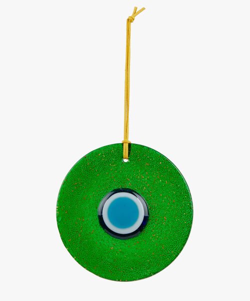 Glass Evil Eye [Green-14cm]
