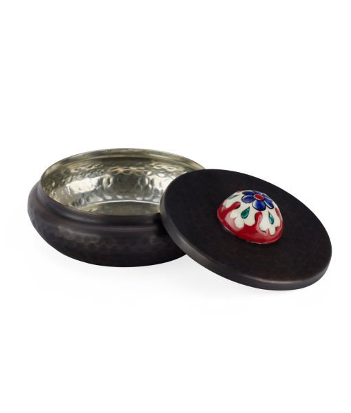 DOMED Copper Turkish Delight Holder [Tile Dome Decor No:S1-11cmx6.5cm]