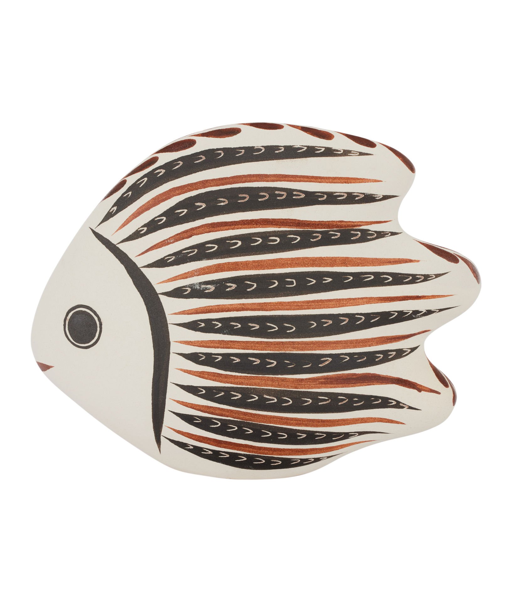 TERRACOTA Big Fish Striped [White/Brown]