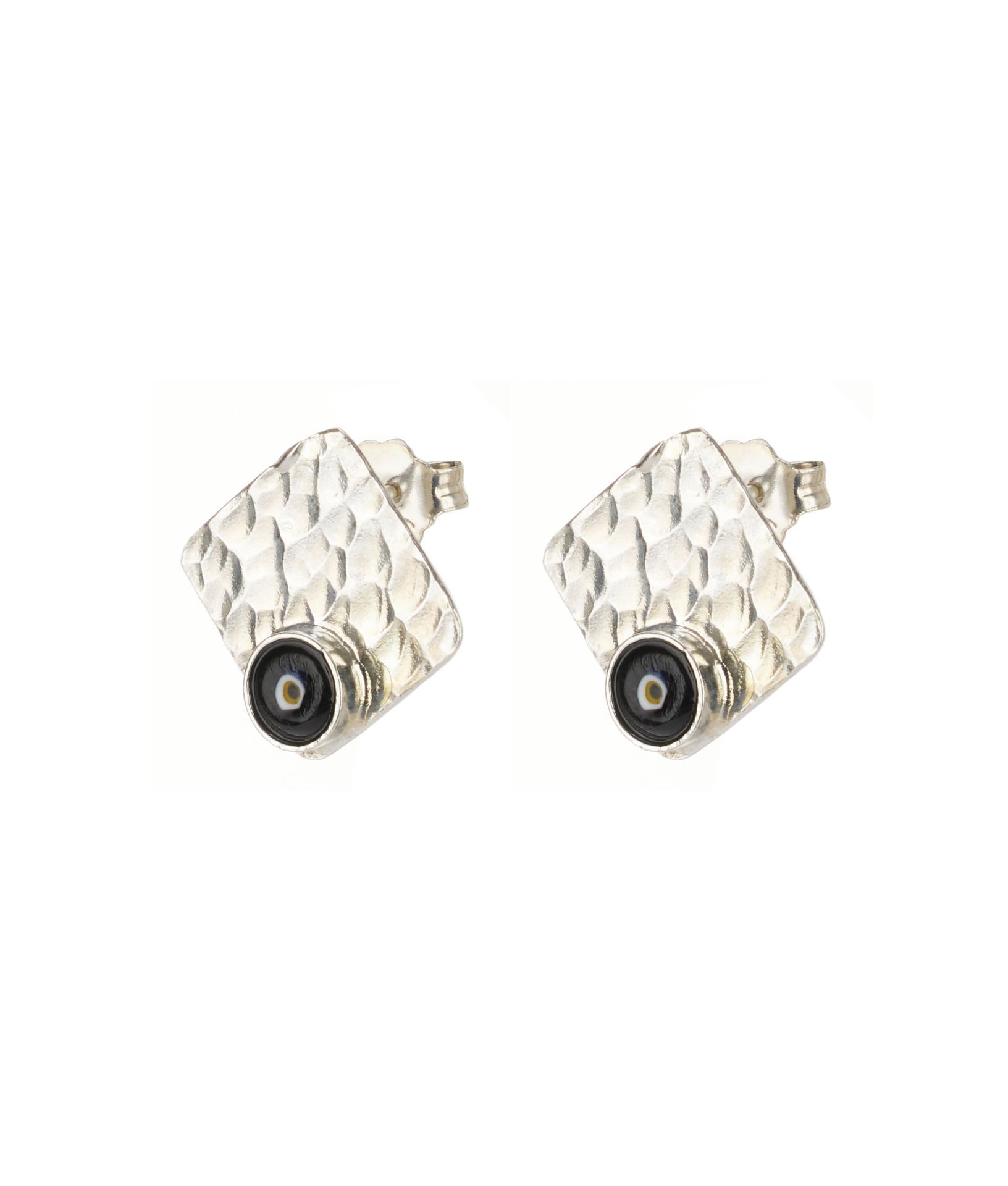 EVIL EYE Silver Earring [Square]