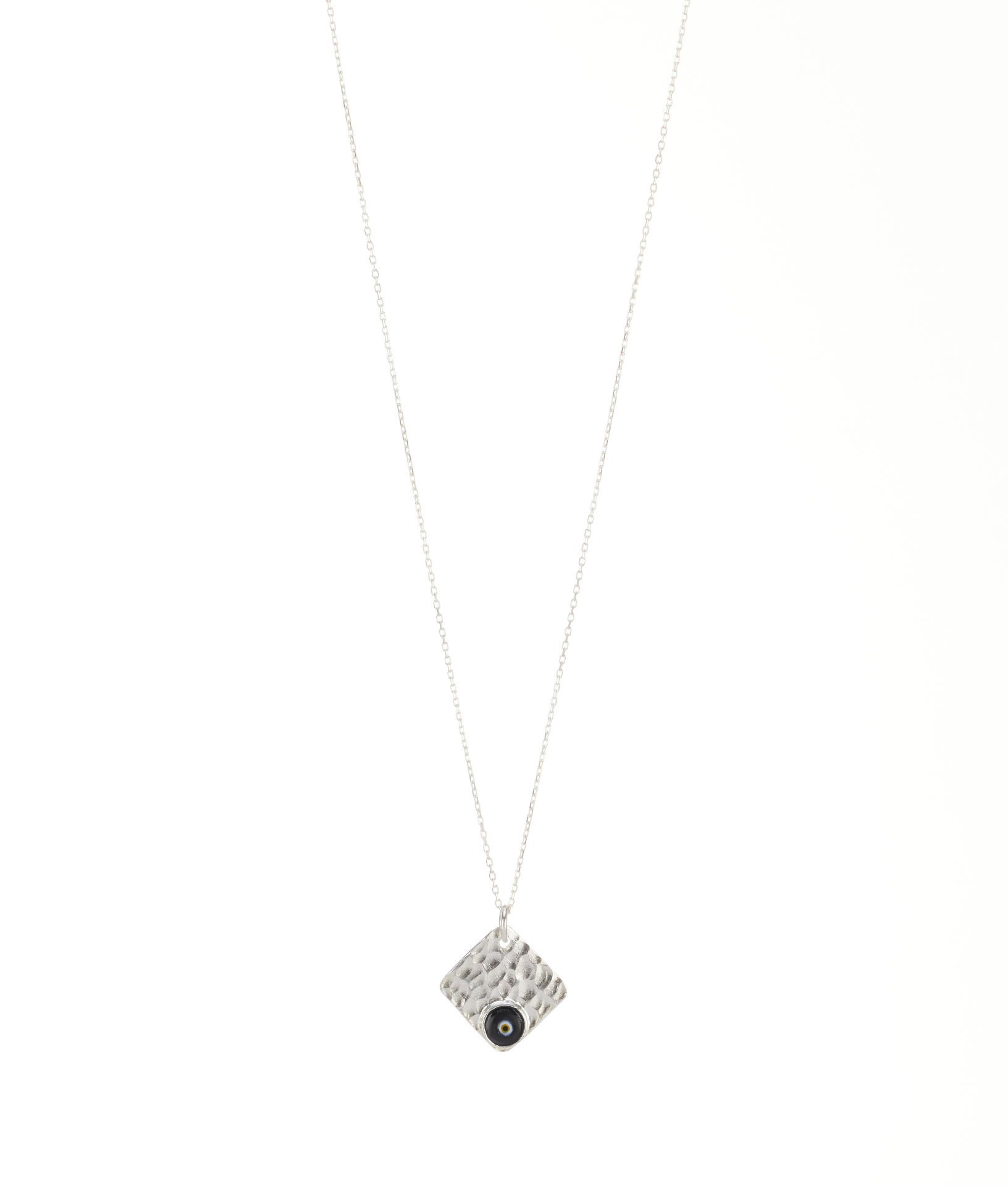 EVIL EYE Silver Necklace [Square]