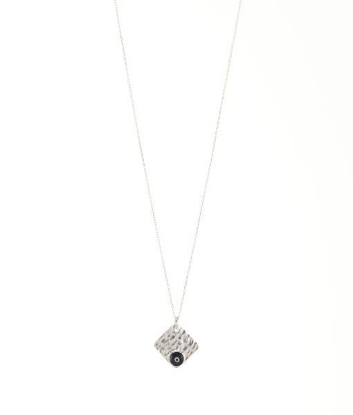 NAZAR Gümüş Kolye [Kare]