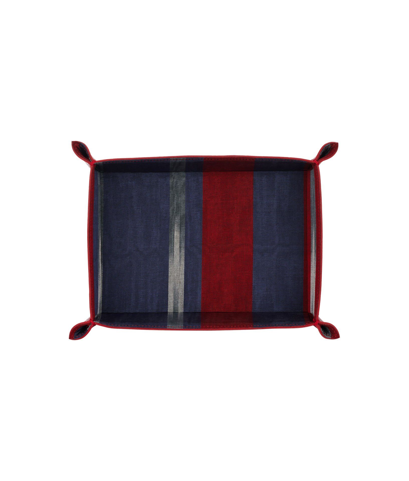 Decorative Leather Tray [24cmx17cm / Red]