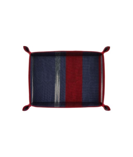 Decorative Leather Tray [24cmx17cm / Red]