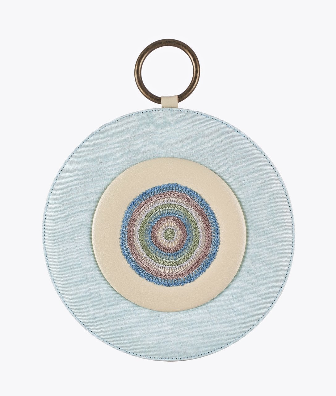 KLASİK Kutnu Nazarlık [Buz Mavisi-25cm]