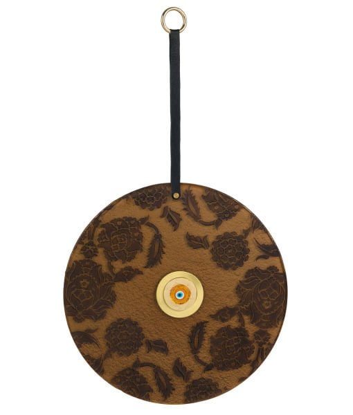 Deri Askılı Cam Nazarlık ⌀ 28,5 cm