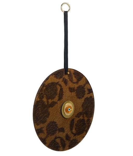 Deri Askılı Cam Nazarlık ⌀ 28,5 cm