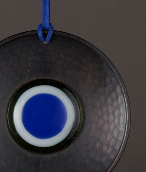 Bakır Nazarlık [Yeşil/Kobalt-11,5cm]