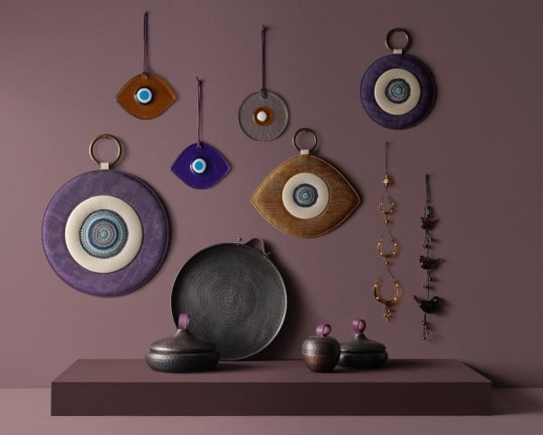 Glass Evil Eye [Amber-12cmx9cm]