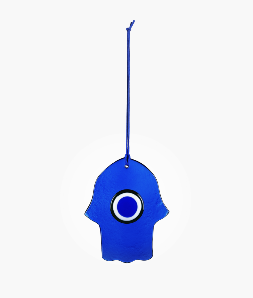 Cam Nazarlık Kobalt [Yeşil/Kobalt -15,5cmx12,5cm]