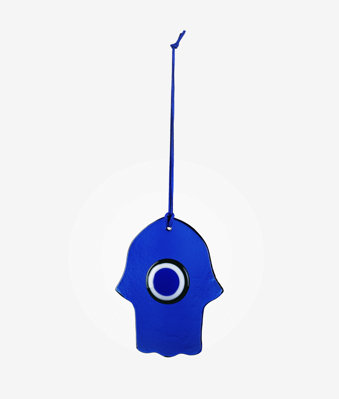 Glass Evil Eye Cobalt [Green/Cobalt -15.5cmx12.5cm]