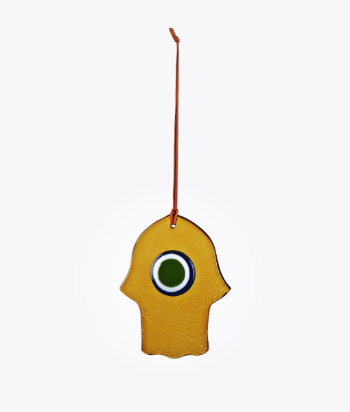 Cam Nazarlık Amber [Kobalt/Yeşil-15,5cmx12,5cm]