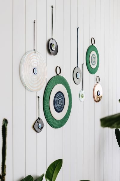 Glass Evil Eye [Green-10cm]