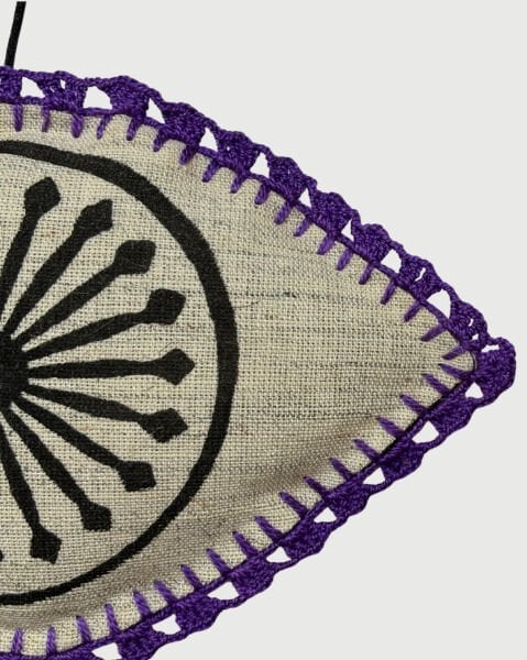 Tokat Baskılı Lavanta Kesesi [Mor]