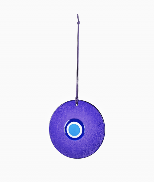 Glass Evil Eye [Purple-14cm]