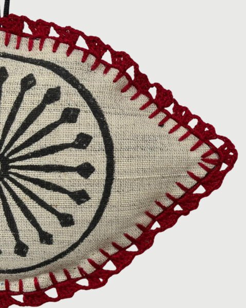 Tokat Baskılı Lavanta Kesesi [Kırmızı ]