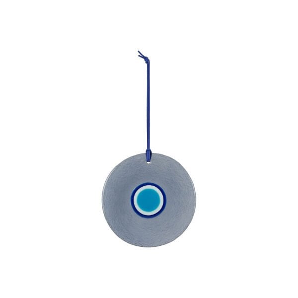 Cam Nazarlık [Füme Mavi-14cm]