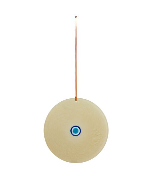Cam Nazarlık [Saman Sarısı -25cm]