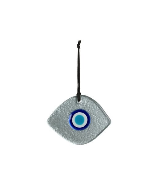 Cam Nazarlık [Silver -12cmx9cm]