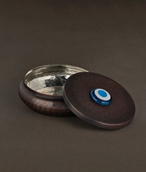 Copper Turkish Delight Bowl [Turquoise/Turquoise11cmx4.5cm]