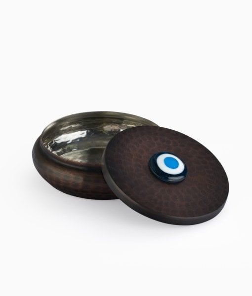 Copper Turkish Delight Bowl [Turquoise/Turquoise11cmx4.5cm]