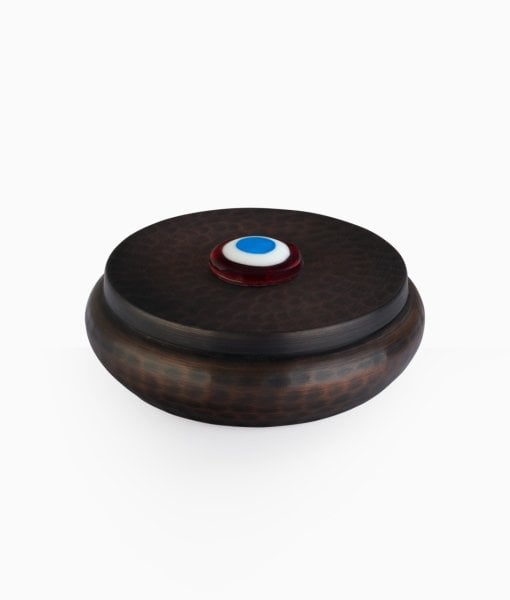 Copper Turkish Delight Bowl [Red/Turquoise-11cmx4.5cm]