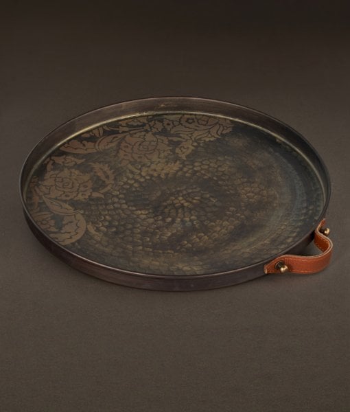 SUZENİ Bakır Tepsi - 28 cm