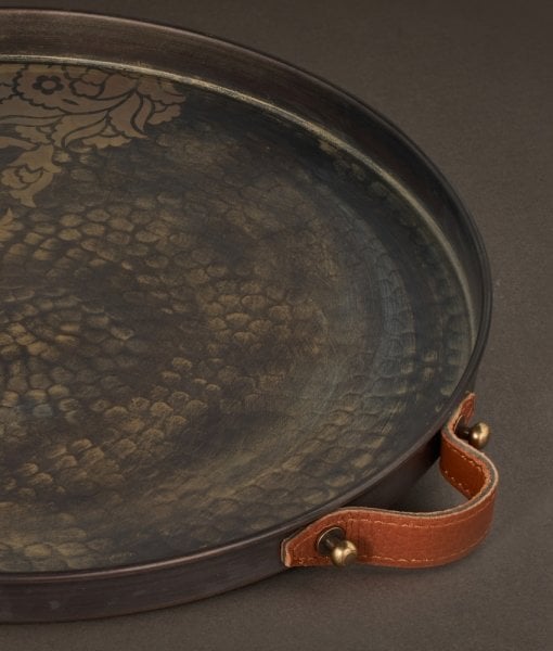 SUZENİ Bakır Tepsi - 28 cm