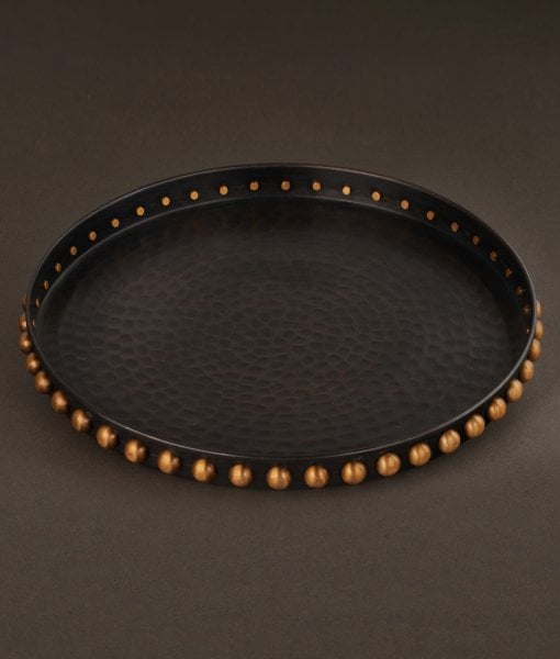 TOPUZLU Bakır Tepsi [23 cm]