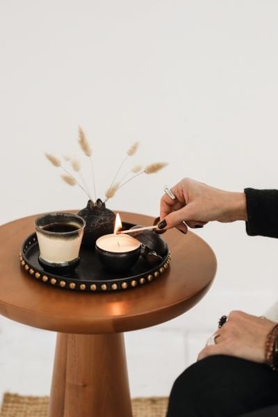 TOPUZLU Bakır Tepsi [28 cm]