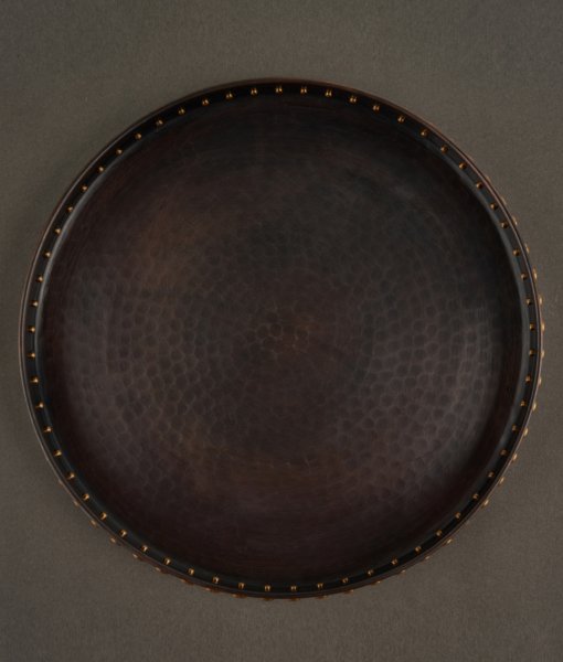 TOPUZLU Bakır Tepsi [28 cm]