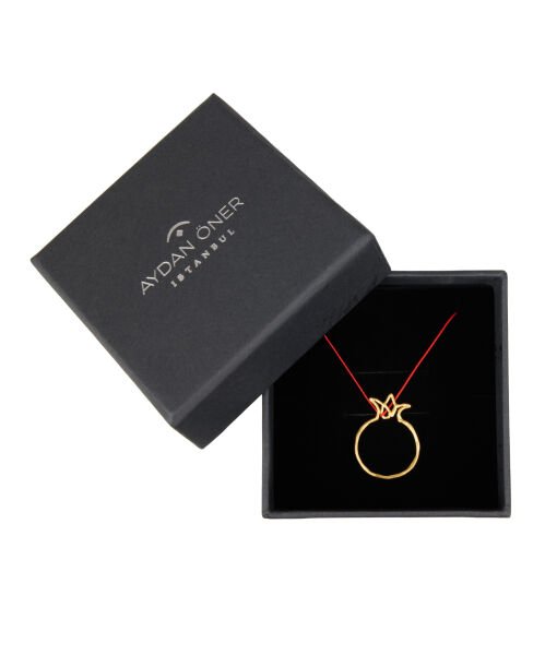 NAR Gümüş Kolye [Kırmızı İpli]