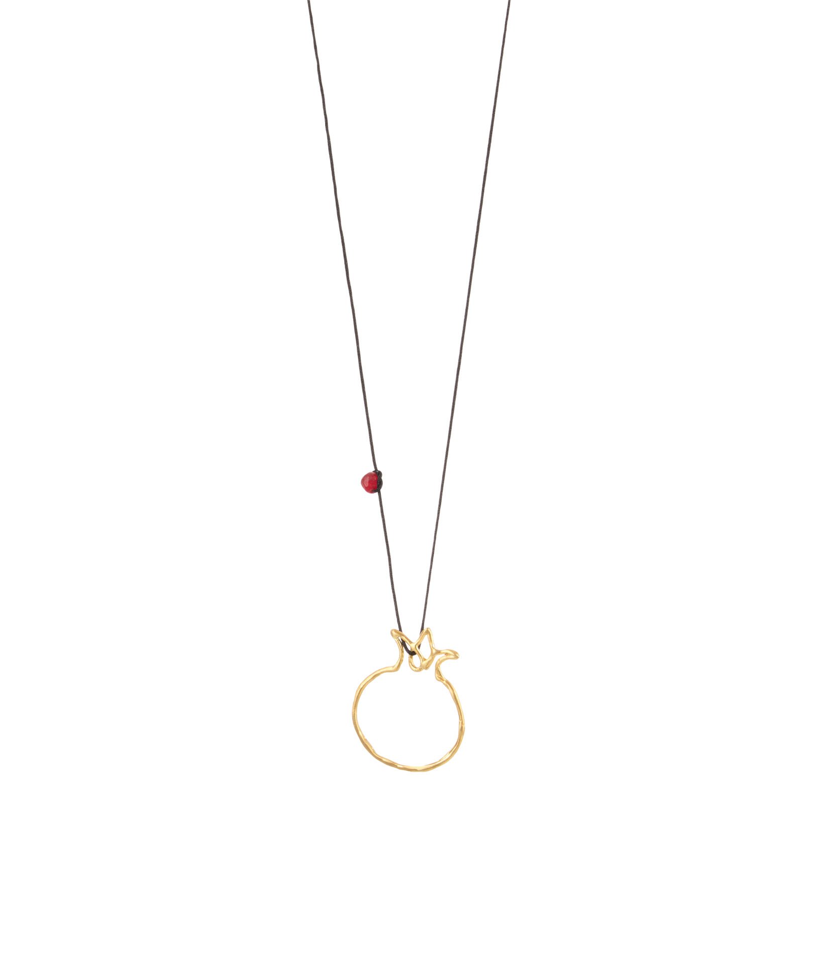 NAR Gümüş Kolye [Siyah İpli]