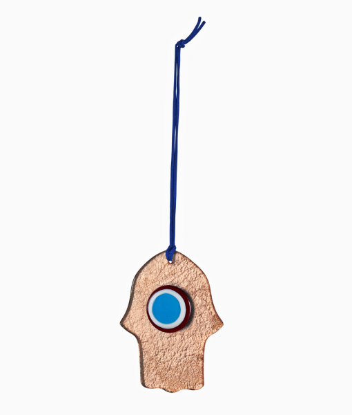Glass Evil Eye [Red/Turquoise-15.5cmx12.5cm]