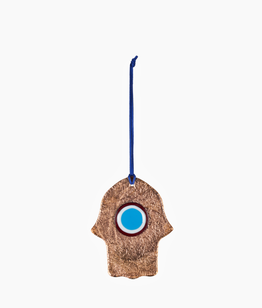 Glass Evil Eye [Red/Turquoise-15.5cmx12.5cm]