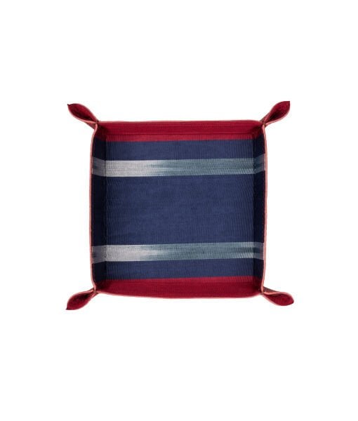 KUTNU KARE DERİ TEPSİ [16cmx16cm - Kırmızı]