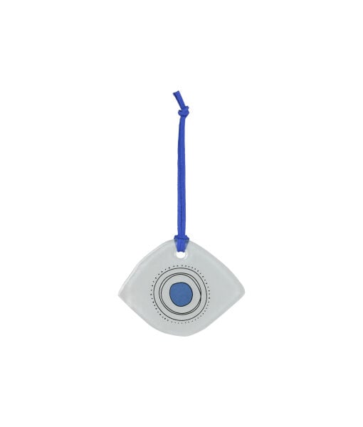Mini Ayn Cam Nazarlık [Kobalt -8cmx6cm]