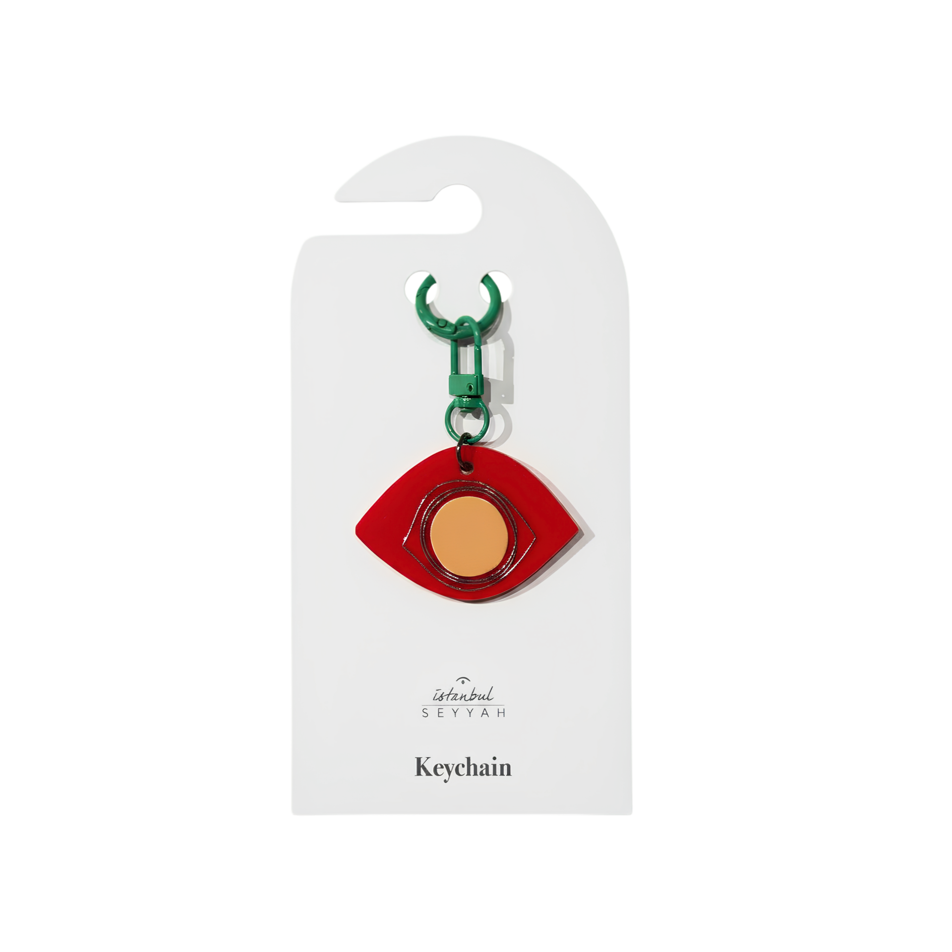 ANAHTARLIK NAZAR [Kırmızı- 6cmx4cm]