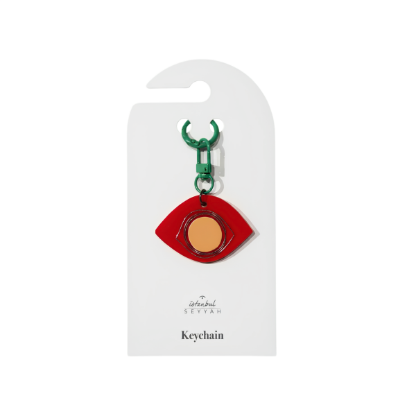 ANAHTARLIK NAZAR [Kırmızı- 6cmx4cm]