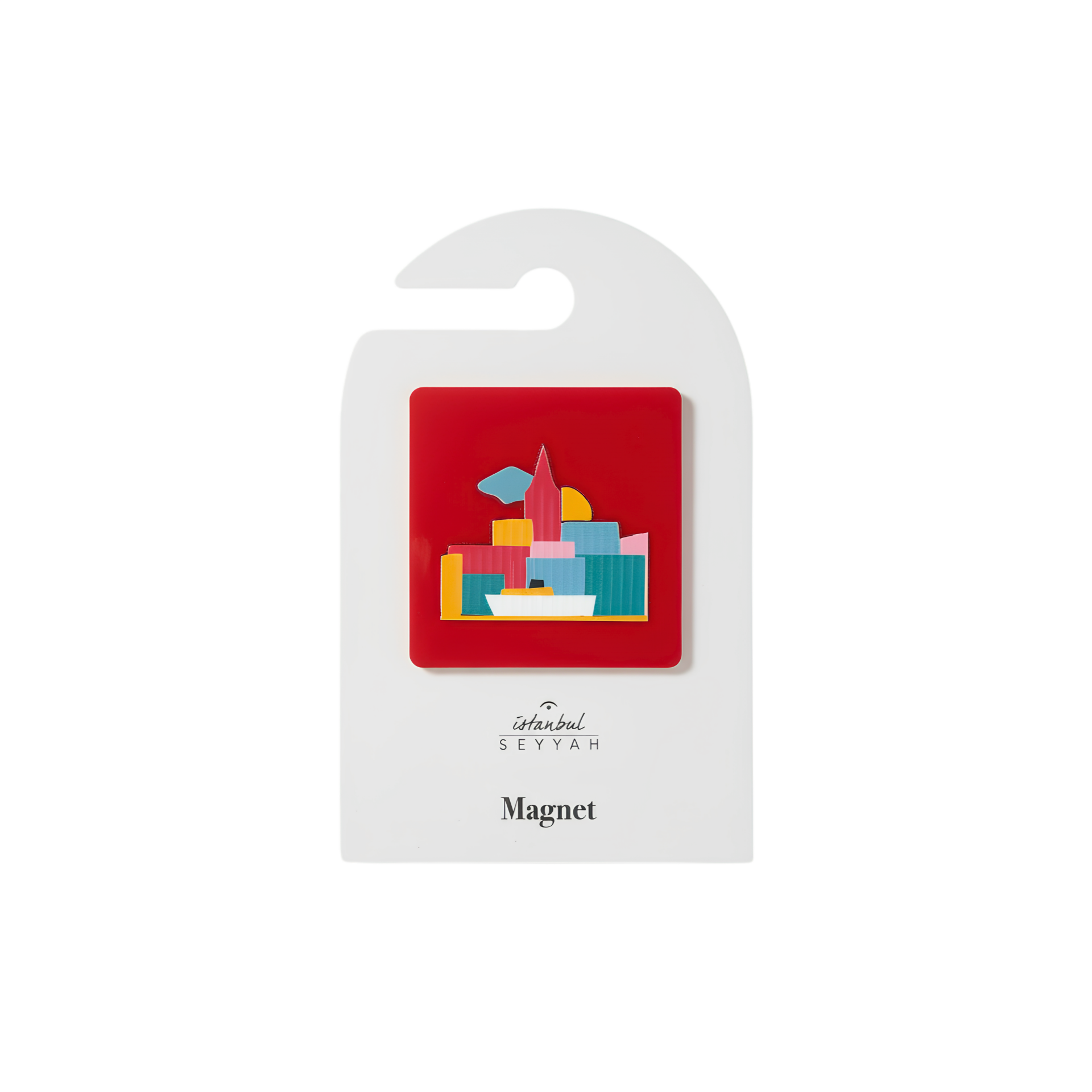 MAGNET LIVE [Kırmızı-6cmx6cm]