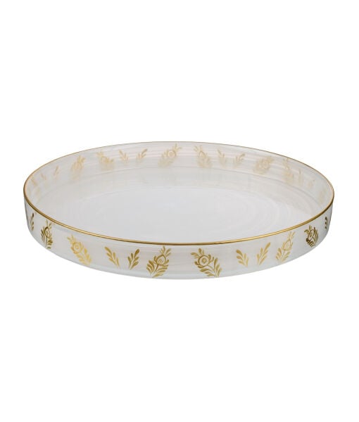 BEYKOZ Alabaster Tepsi [Desen No:1 - 28cm]