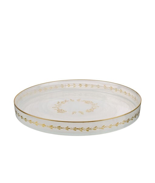 BEYKOZ Alabaster Tepsi [Desen No:2 - 28cm]