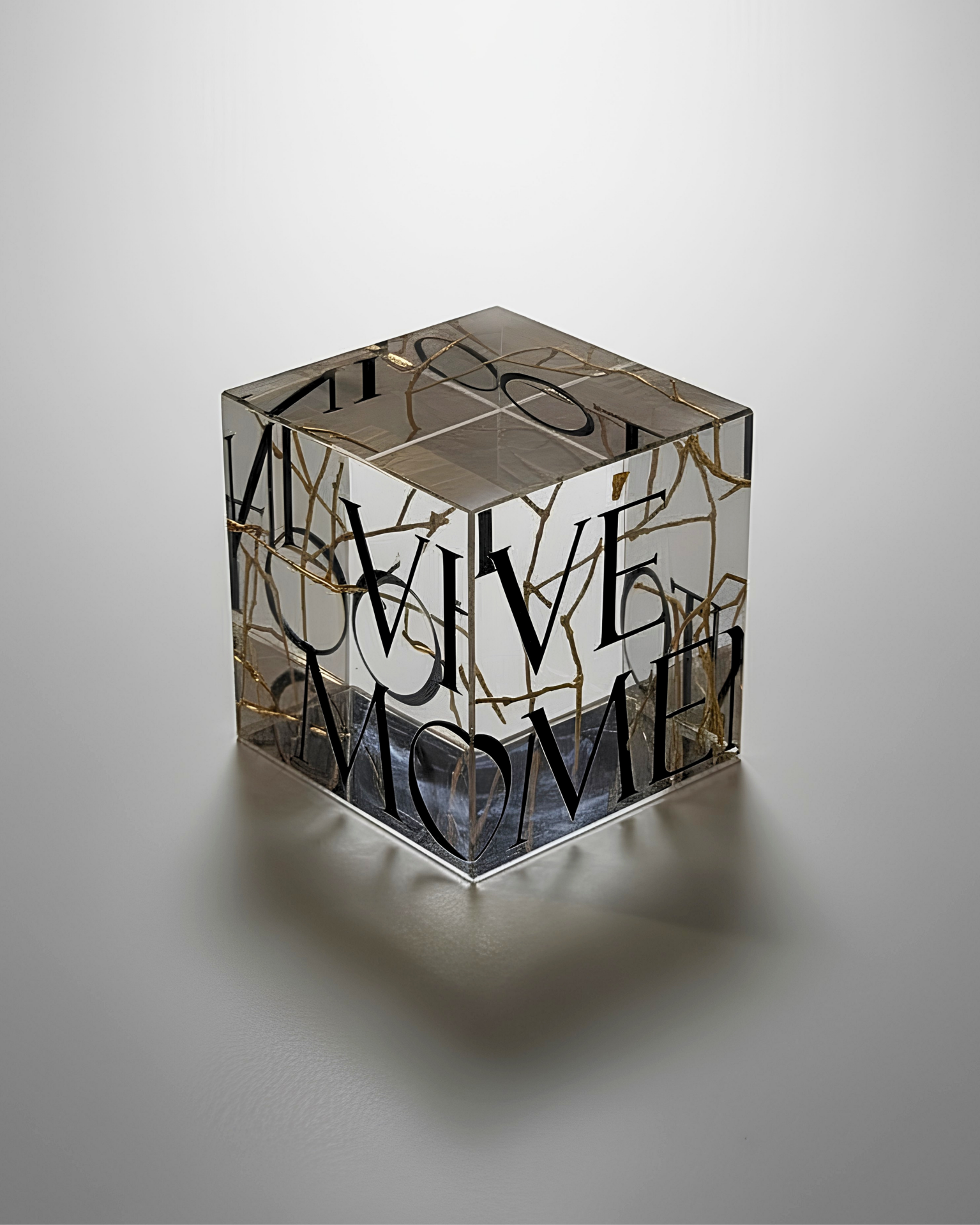 STRATA Cam Küp - VIVE IN MOMENTO [5x5x5cm]